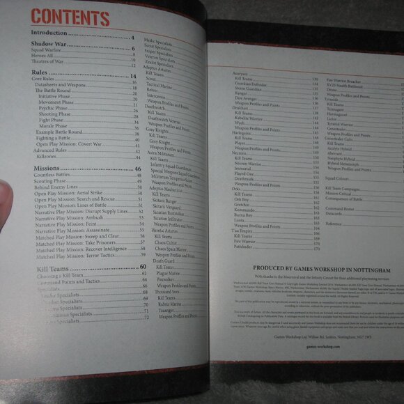Warhammer Softcover Book 40,000 40K Kill Team Core Manual 2409A6 - Picture 6 of 10